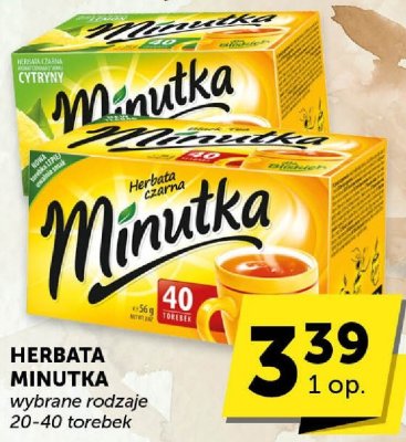 Herbata Minutka wybrane rodzaje promocja w ABC