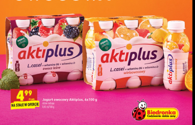 Nap贸j probiotyczny owoce le艣ne Aktiplus promocja
