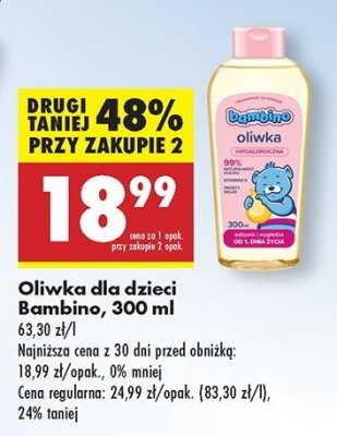 Oliwka z nnkt (witamin膮 f) Bambino promocja