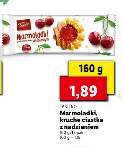 Marmoladki wi艣niowe Tastino marmoladki promocja