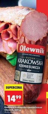 Kiełbasa krakowska rzemieślnicza 320 g promocja w Biedronka