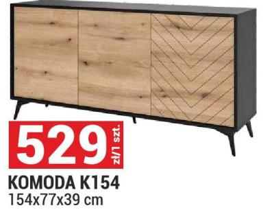 Komoda K154 154x77x39 cm promocja w Merkury Market