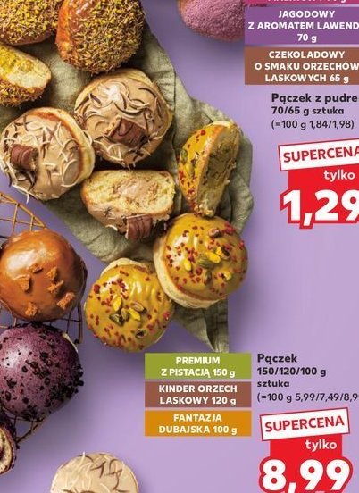 Pączek premium z pistacją promocja w Kaufland