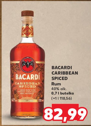 Rum Bacardi caribbean spiced promocja