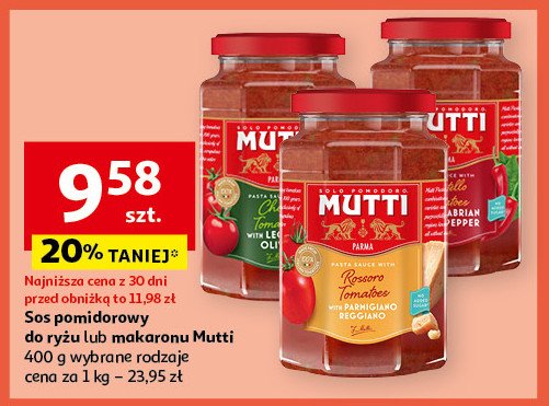 Sos pomidorowy olive Mutti promocja