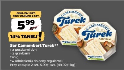 Ser Camembert z pestkami dyni promocja w Netto