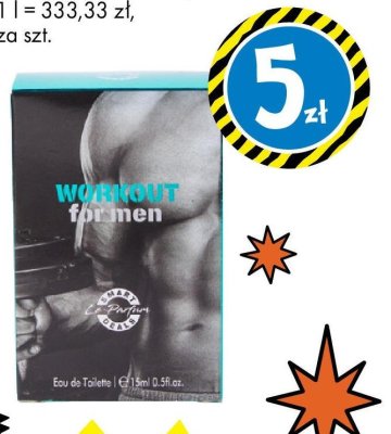 Perfumy męskie Workout for Men, 15 ml, różne warianty promocja w Tedi
