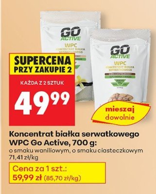 Koncentrat białka serwatkowego WPC 700g, o smaku ciasteczkowym promocja w Biedronka