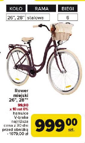 Rower miejski 26" promocja