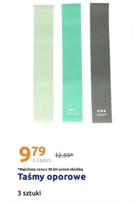 Taśmy oporowe promocja w Action