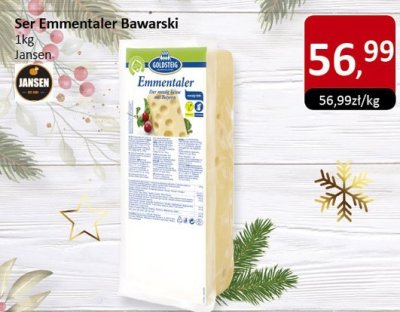 Ser Emmentaler Bawarski 1kg Jansen promocja w Market Point