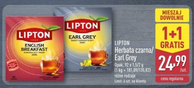 Herbata czarna Earl Grey  promocja w Aldi
