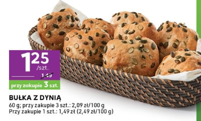 Bułka z dynią promocja w Stokrotka