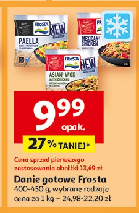 Paella danie z krewetkami po hiszpańsku Frosta promocja