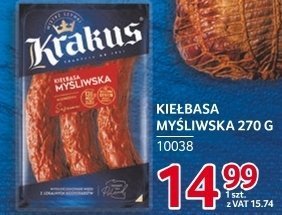 Kiełbasa myśliwska Krakus 270 g promocja w Selgros