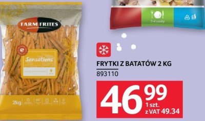 Frytki z batatów 2 kg promocja w Selgros