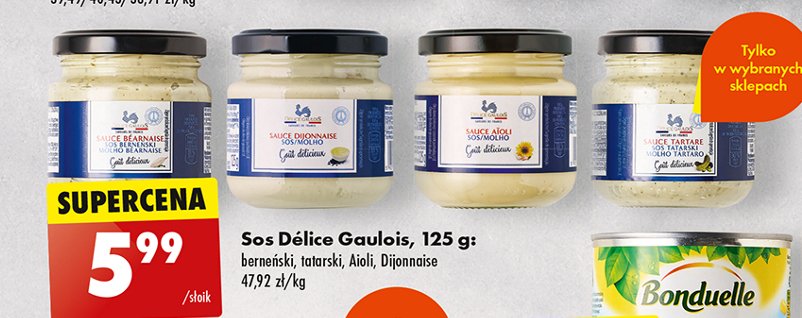 Sos dijonnaise Delice gaulois promocja