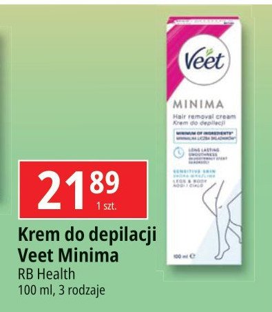 Krem do depilacji sk贸ra wra偶liwa Veet minima promocja