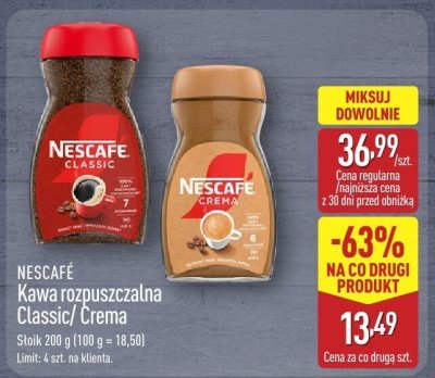 Kawa rozpuszczalna Crema promocja w Aldi