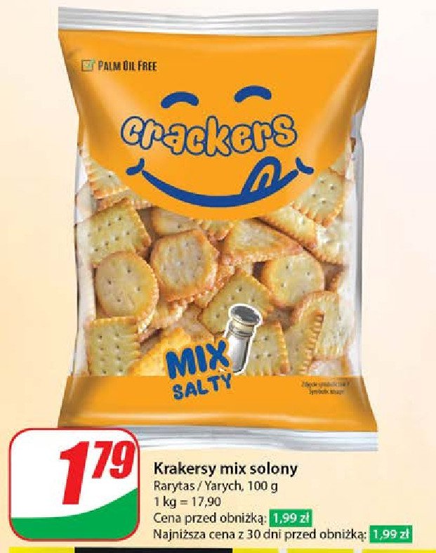 Krakersy mix promocja w Dino