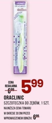 Szczoteczka do zębów ORACLINIC 1 SZT promocja w Drogerie Natura