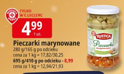 Pieczarki marynowane promocja w Leclerc