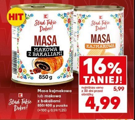 Masa makowa z bakaliami K-classic st膮d takie dobre! promocja