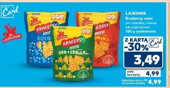 Krakersy paprykowe Lajkonik mini krakersy promocja