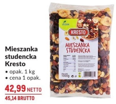 Mieszanka studencka Kresto promocja w Makro