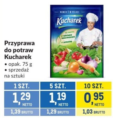 Przyprawa do potraw Kucharek promocja w Makro