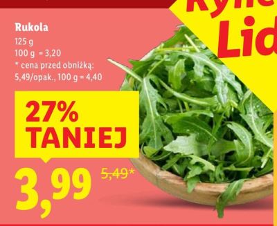 Rukola promocja w Lidl