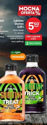 Wódka Lubelska Shottini różne rodzaje 0,09l promocja w Żabka