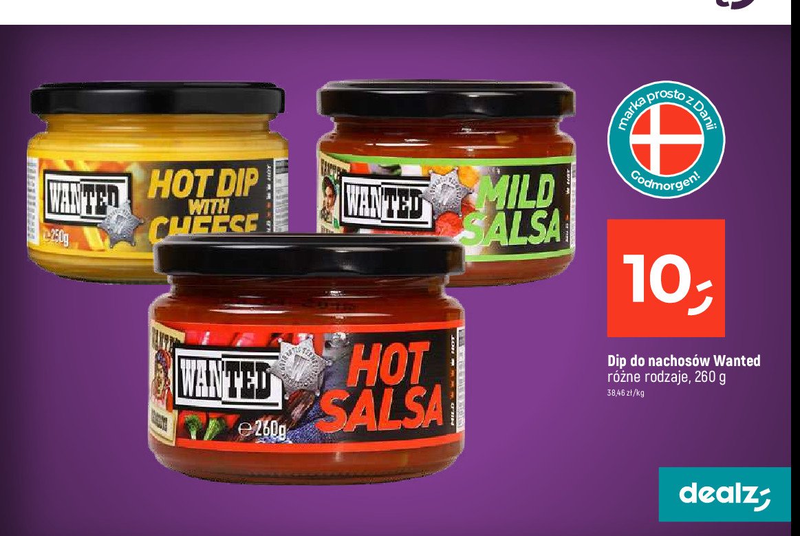 Sos hot dip with cheese WANTED promocja