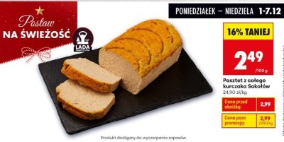 Pasztet z całego kurczaka Sokołów promocja w Biedronka