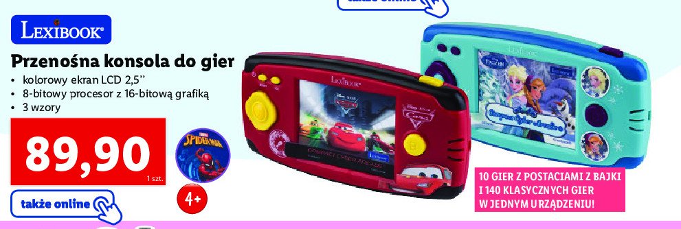 Konsola przeno艣na 150 gier spider-man promocja