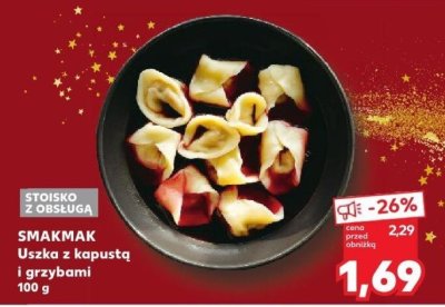 Uszka z kapustą i grzybami  promocja w Kaufland