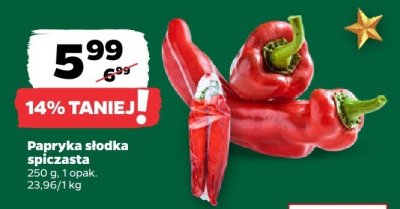 Papryka słodka spiczasta promocja w Netto