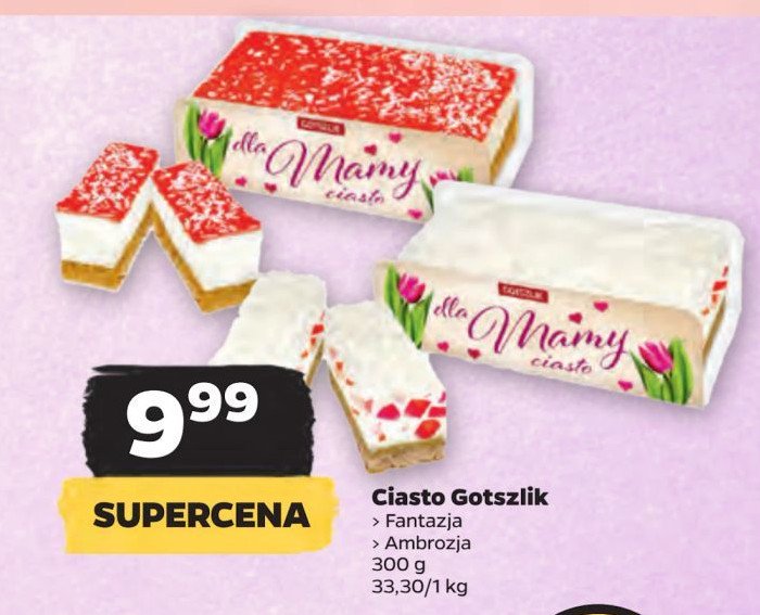 Ciasto ambrozja Gotszlik promocja
