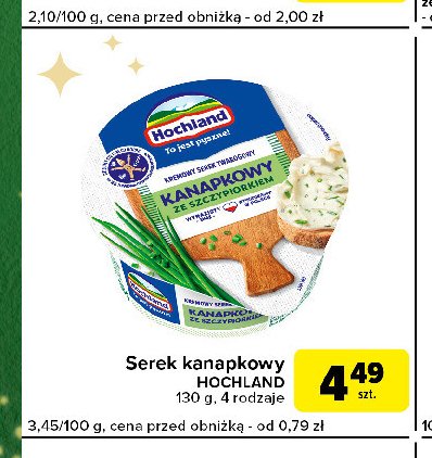 Serek ze szczypiorkiem Hochland kanapkowy promocja