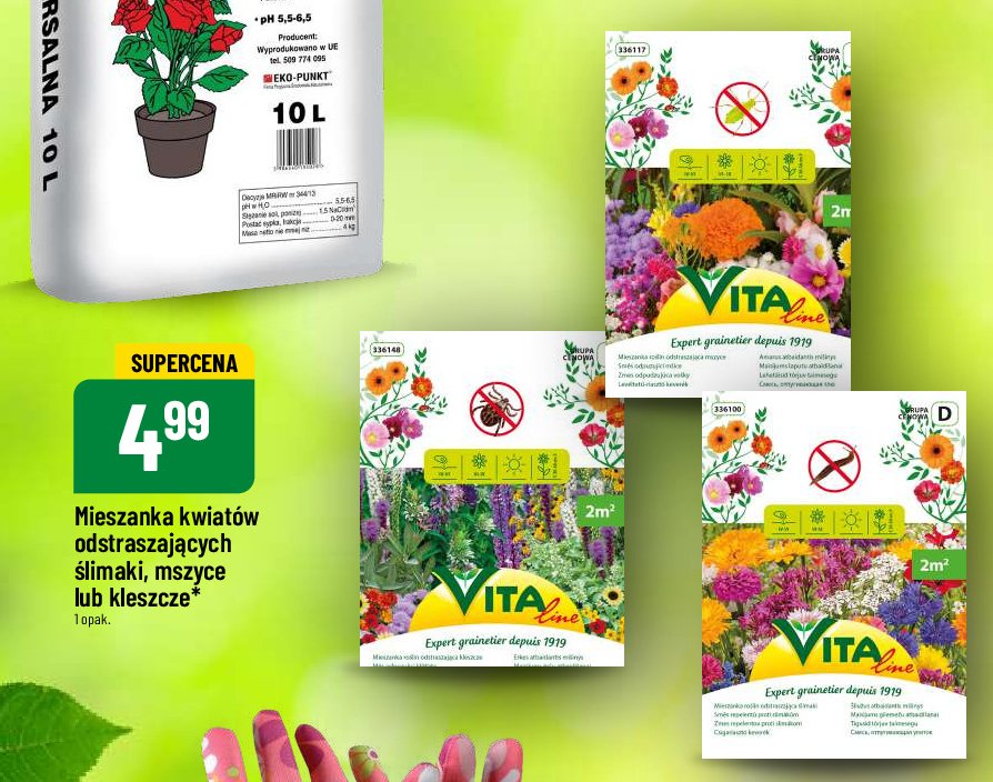 Mieszanka kwiat贸w odstraszaj膮cych mszyce Vita line promocja