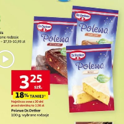 Polewa biała Dr. oetker promocja