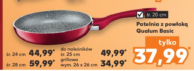 Patelnia pow艂oka qualum basic 24 cm