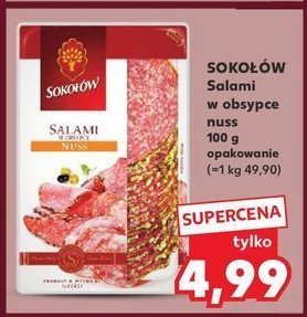 Salami w obsypce nuss Sokołów promocja