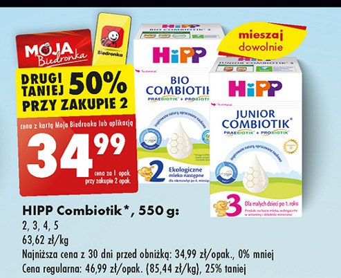 Mleko 3 Hipp junior combiotik promocja