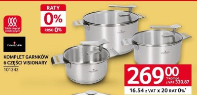 Komplet garnków 6 części Visionary Zwieger promocja w Selgros