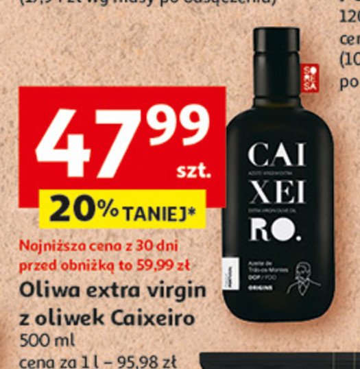 Oliwa z oliwek extra virgin Caixeiro promocja