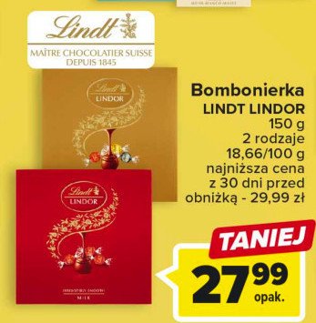 Bombonierka assorted box Lindt lindor promocja
