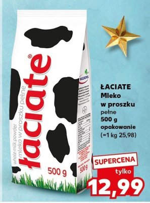 Mleko w proszku pełne ŁACIATE promocja w Kaufland