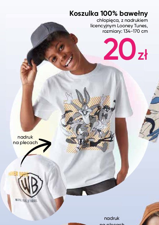 Koszulka chłopięca 134-170 cm looney tunes promocja