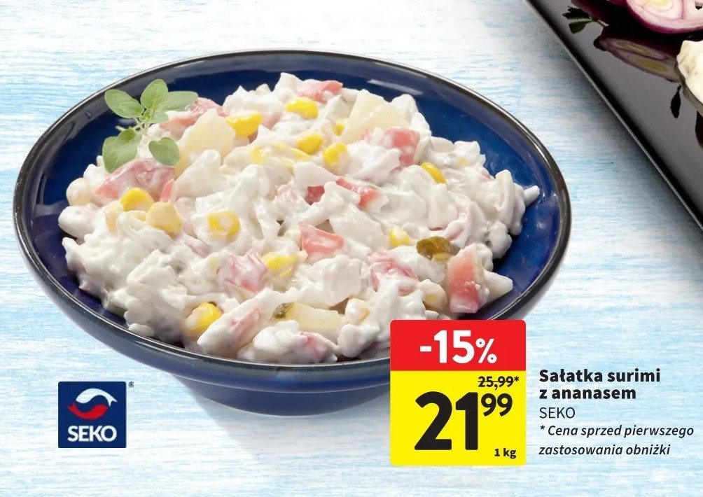 Sałatka surimi z ananasem Seko promocja